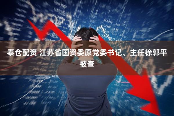 泰仓配资 江苏省国资委原党委书记、主任徐郭平被查