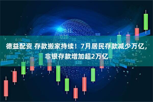 德益配资 存款搬家持续！7月居民存款减少万亿，非银存款增加超2万亿